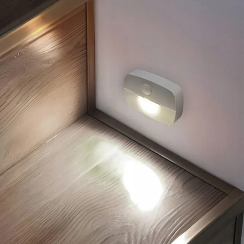 Ansal LED нощна лампа с датчик за движение - безжична, батерийна осветителна система за стълби - 2 бр.