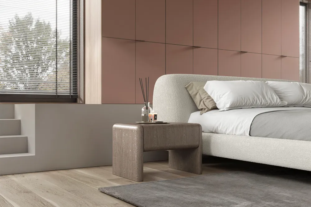 Нощно шкафче «Aqua» + чекмедже, естествен фурнир, размер 65х43х48см