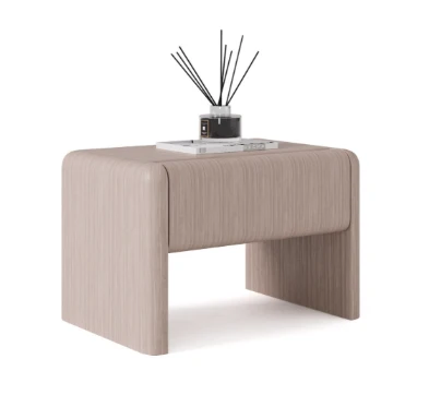Нощно шкафче «Aqua» + чекмедже, естествен фурнир, размер 65х43х48см