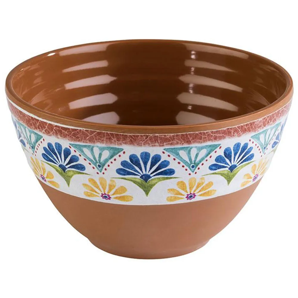 (6 бр.) Купичка - ARABESQUE - Меламин - 200ml - Ø 100mm - Теракота/Синьо