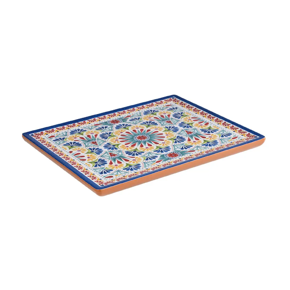 (6 бр.) Меламиново плато GN 1/2 - ARABESQUE - Меламин - 325x265mm - Височина: 20mm - Теракота