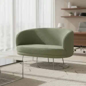 Канапе ARIEN букле зелен цвят 130x75x85