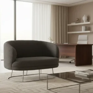 Канапе ARIEN букле сив цвят 130x75x85
