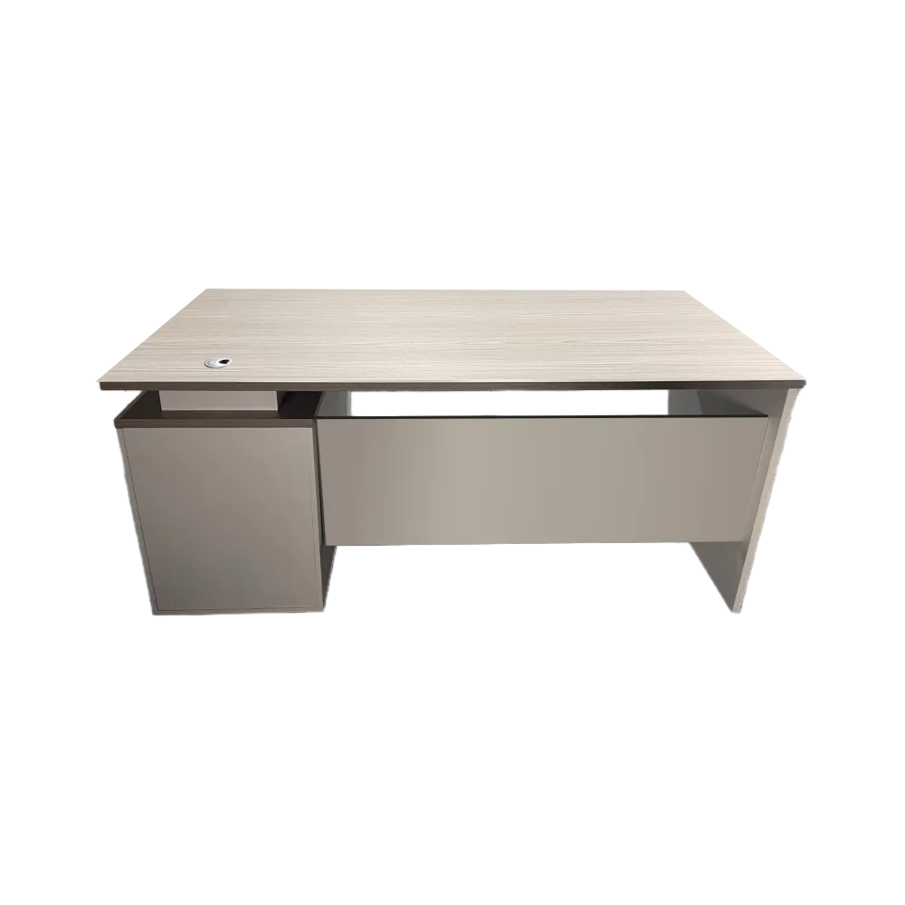 Работно бюро Armadi с шкаф сонома-бял цвят 180x80x75см