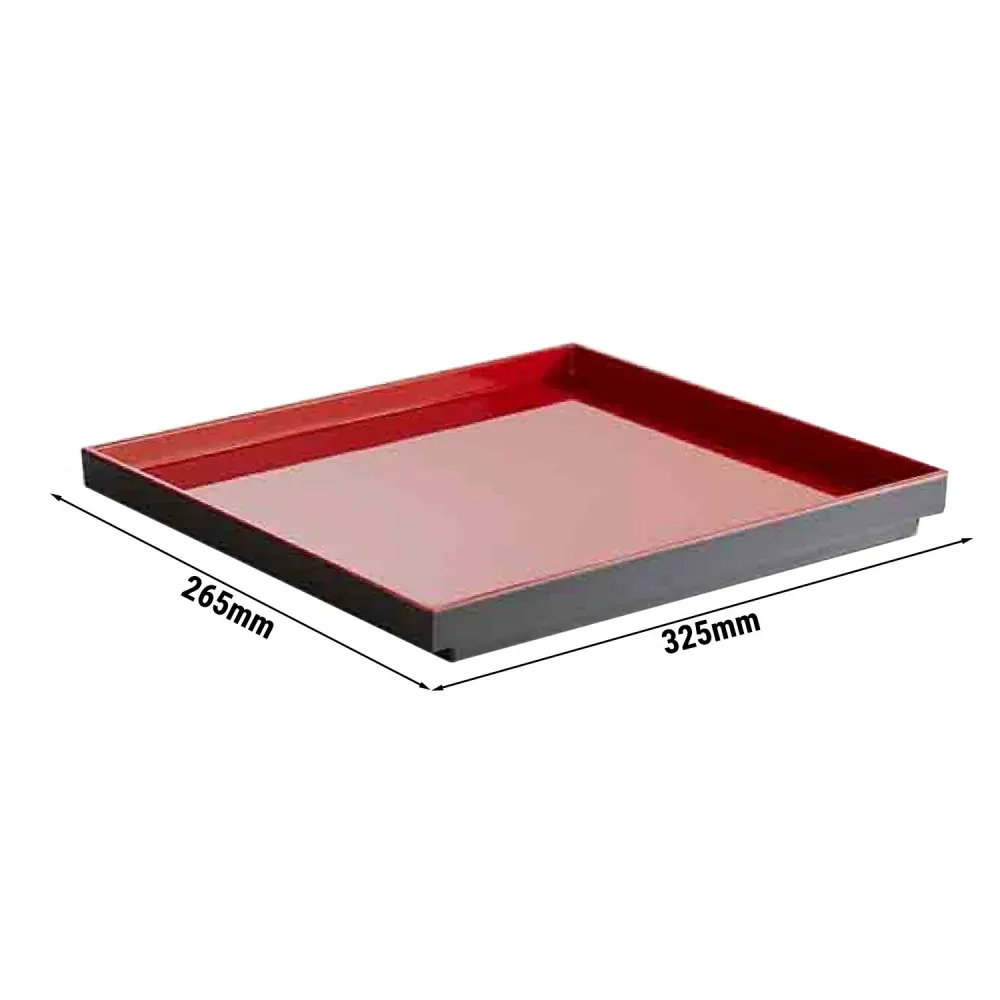 (6 бр.) Гастронорм тава GN 1/2 - ASIA PLUS - Меламин - 325x265mm - Дълбочина: 30mm - Черен