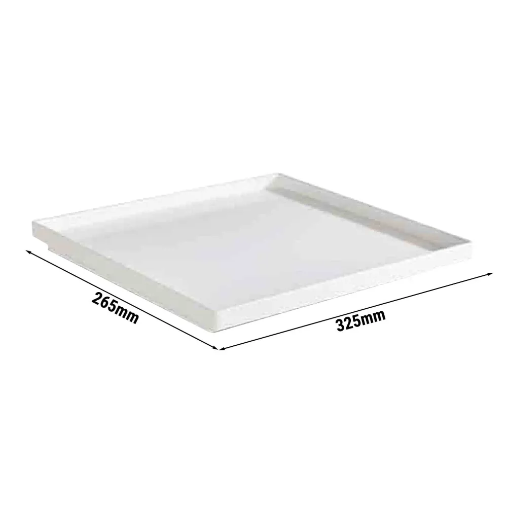 (6 бр.) Гастронорм тава GN 1/2 - ASIA PLUS - Меламин - 325x265mm - Дълбочина: 30mm - Бял