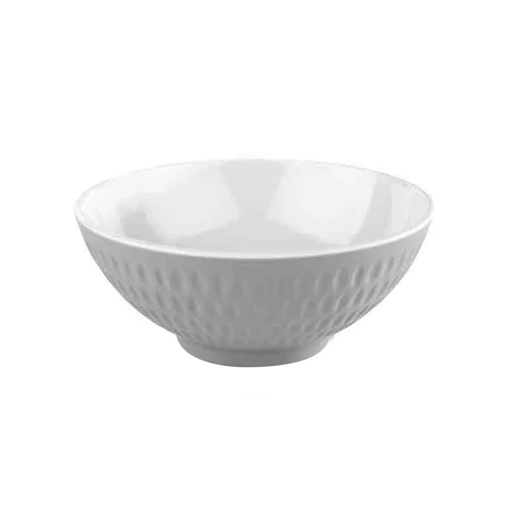 (6 бр.) Купичка - ASIA PLUS - Меламин - 350ml - Ø 130mm - Дълбочина: 55mm - Бяло/Сиво