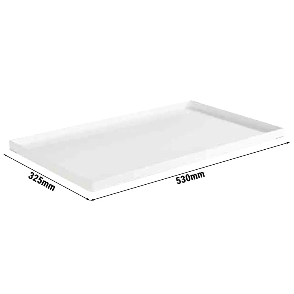 (6 бр.) Меламиново плато GN 1/1 - ASIA PLUS - Меламин - 530x325mm - Височина: 30mm - Бял
