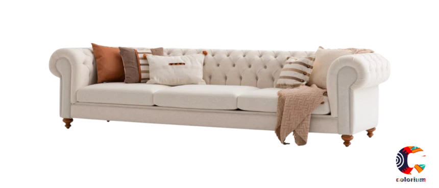 Триместен диван «Aspendos Linen» от серия Colorium, ширина 250см