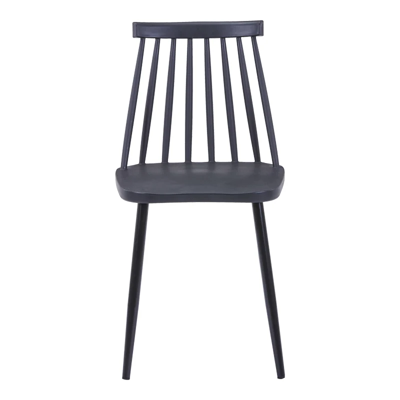 Стол AURORA pp в черен нюанс-черен метален крак 43x48x79см