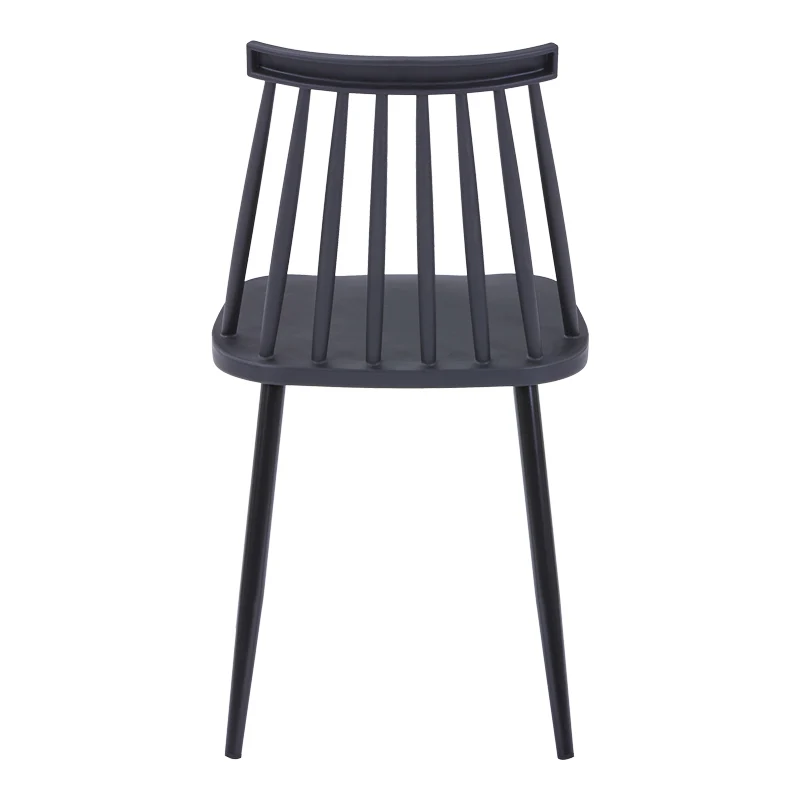Стол AURORA pp в черен нюанс-черен метален крак 43x48x79см
