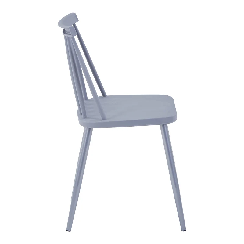 Стол AURORA pp в сив нюанс-сив метален крак 43x48x79см
