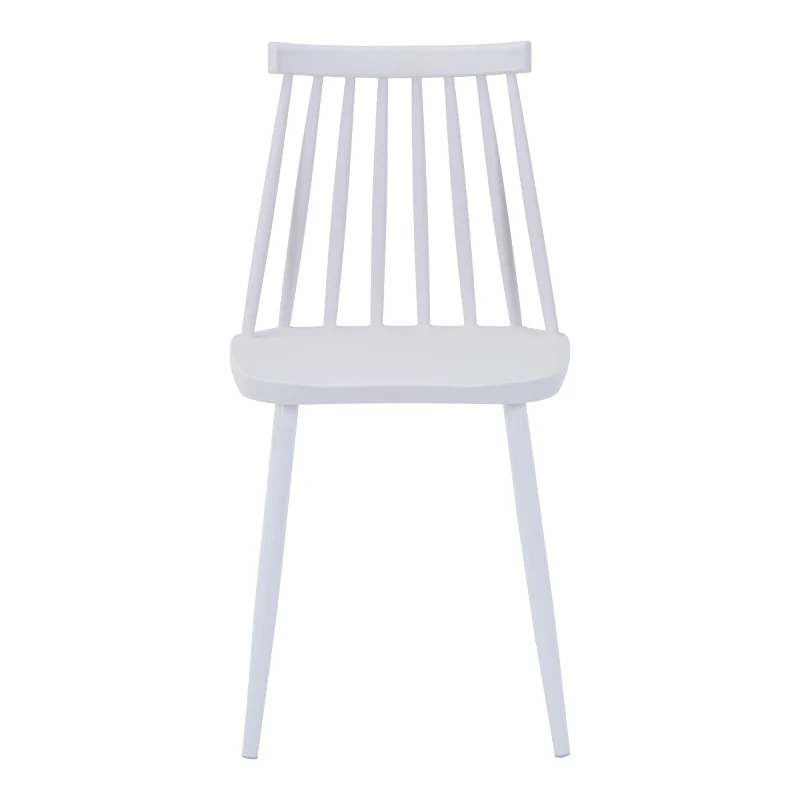 Стол AURORA pp в бял нюанс-бял метален крак 43x48x79см