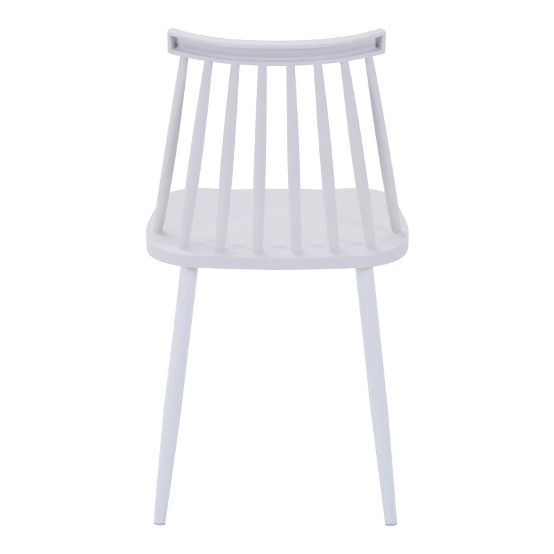 Стол AURORA pp в бял нюанс-бял метален крак 43x48x79см