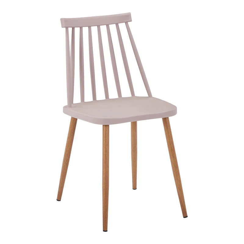 Стол AURORA pp в кафяв нюанс-естествен метален крак 43x48x79см