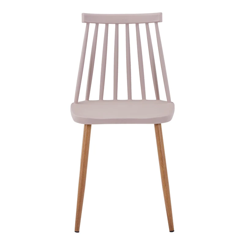 Стол AURORA pp в кафяв нюанс-естествен метален крак 43x48x79см