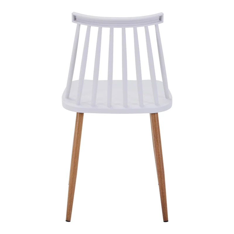 Стол AURORA pp в бял нюанс-естествен метален крак 43x48x79см