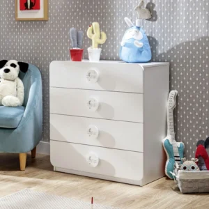Скрин «Baby Cotton Sl» с четири чекмеджета, размер 77х80х40см