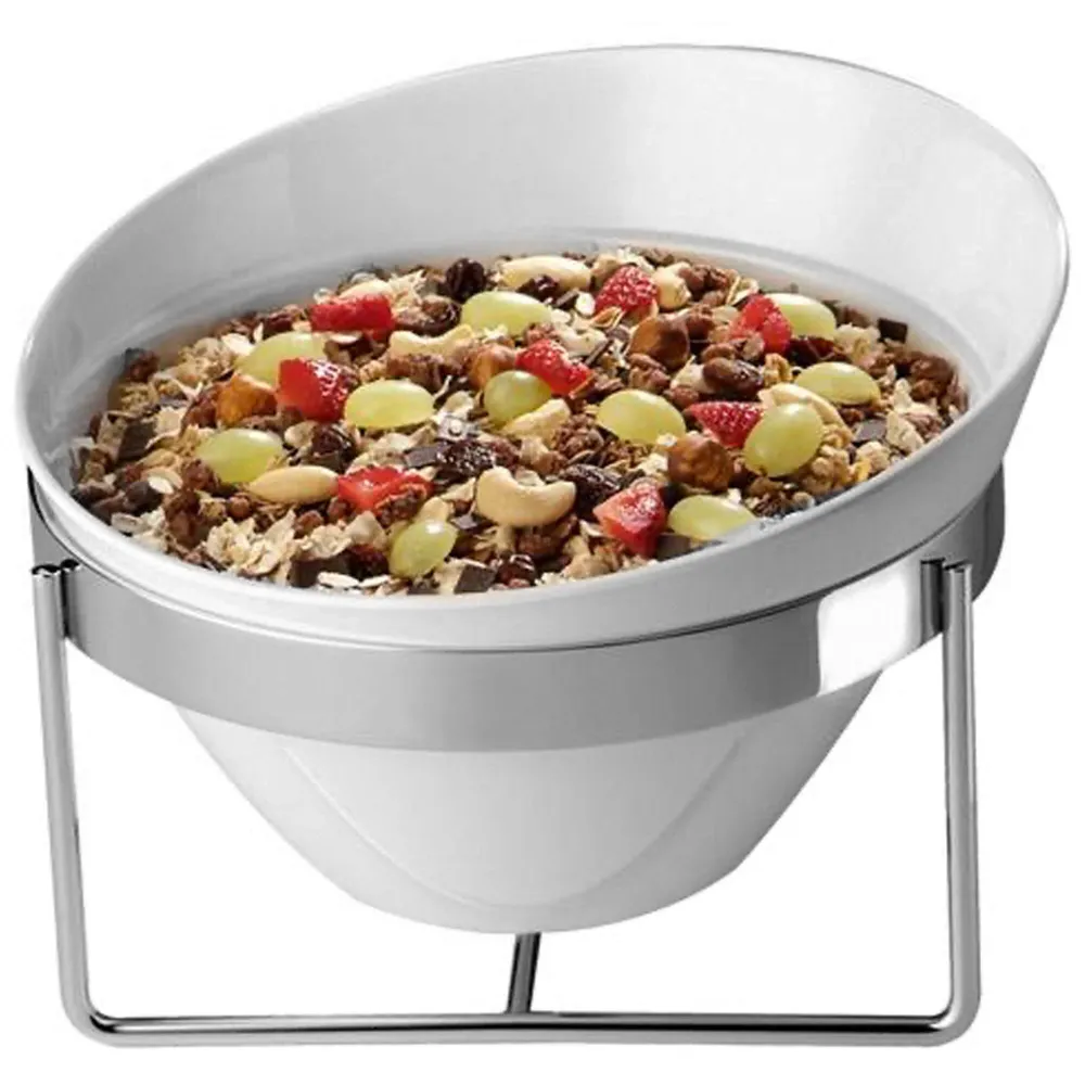 (6 бр.) Купа - BALANCE - Меламин - 2.5L - Ø 245mm - Дълбочина: 150mm - Бяло