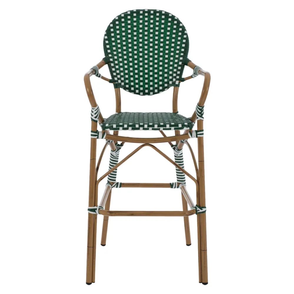 Бар стол BAMBO зелен цвят 56x60x126