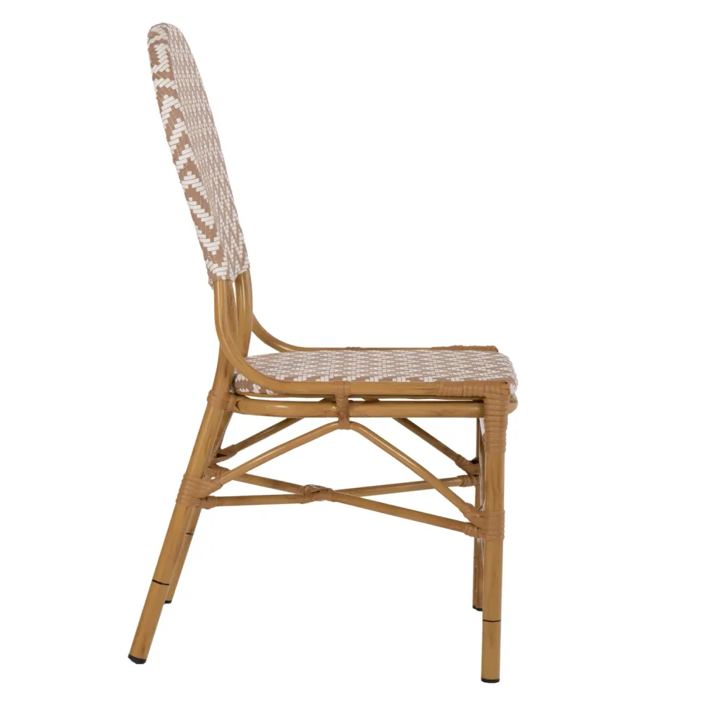 Стол BAMBOO цвят бял-натурал 46x56x95