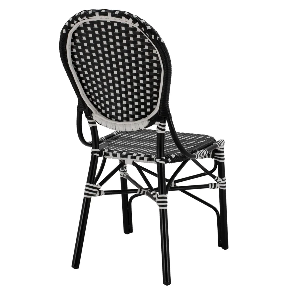 Алуминиев стол BAMBOO черен цвят 47x55x98