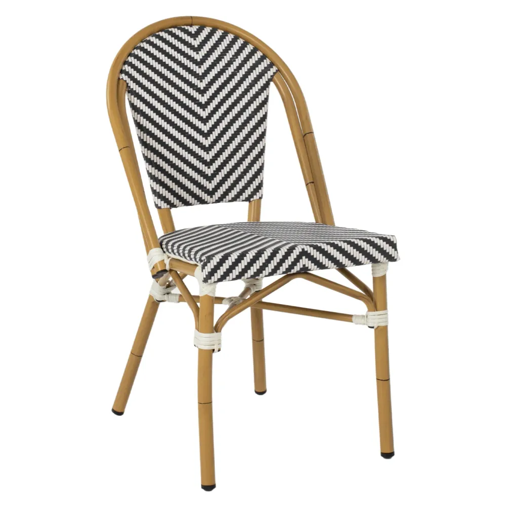 Стол BAMBOO син-бял 50x54x84,5