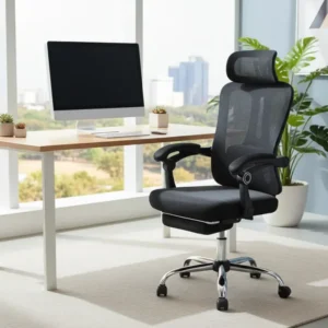 Офис стол BARNET черен цвят 61x62x123см