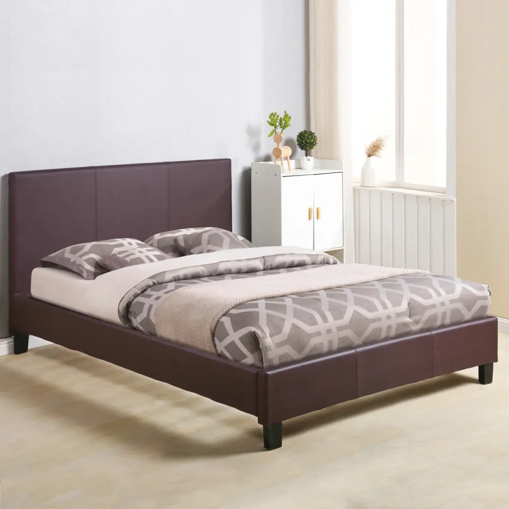 Легло BECCA 150x200см кафяв цвят