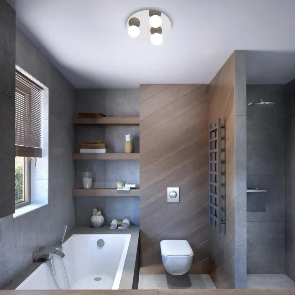 ЛАМПА ЗА БАНЯ BECCA G9 3X MAX28W КРЪГ