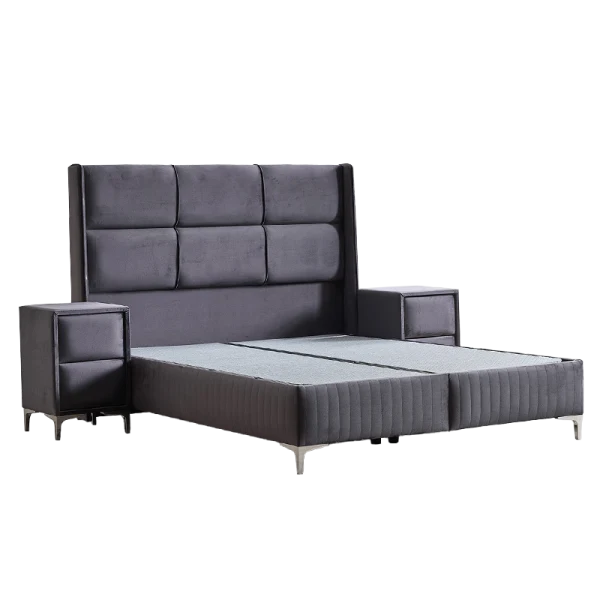 Тапицирана спалня с матрак BELLA 160 x 200 - графит 29