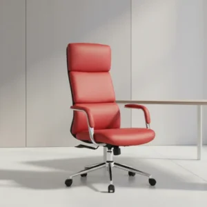 Мениджърски офис стол Bendona червен pu 71x78x119-127см