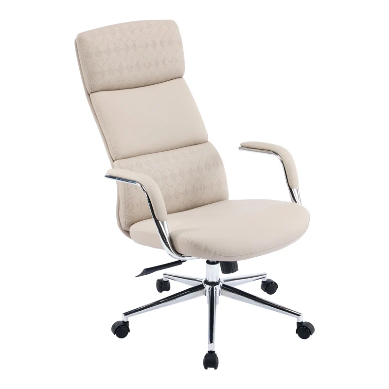 Мениджърски офис стол Bendona бежов pu 71x78x119-127см