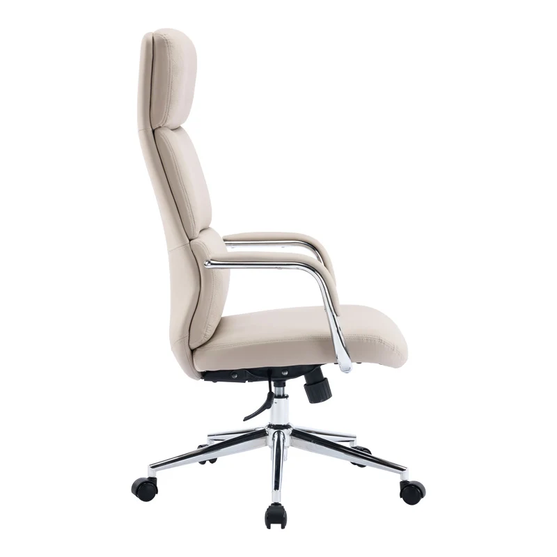 Мениджърски офис стол Bendona бежов pu 71x78x119-127см