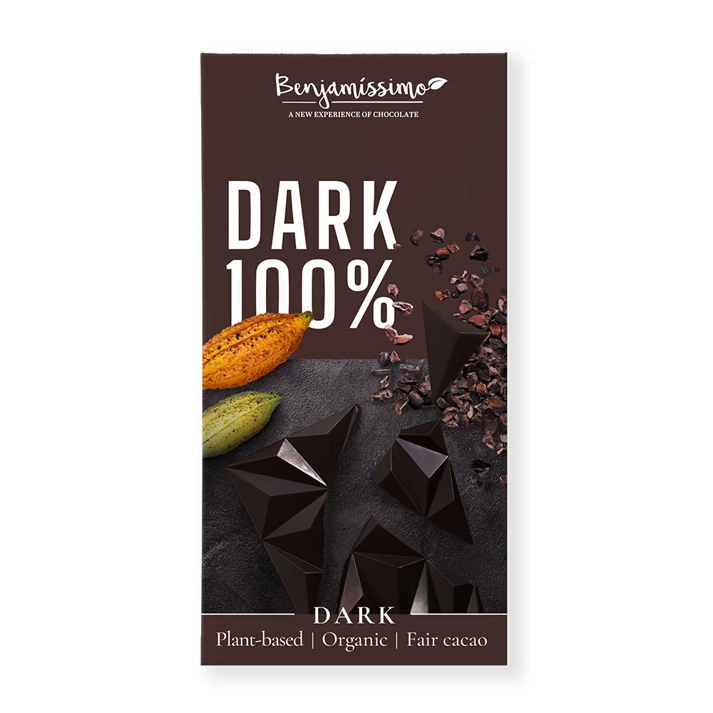 Benjamissimo Био шоколад 100% тъмен, 60 гр.