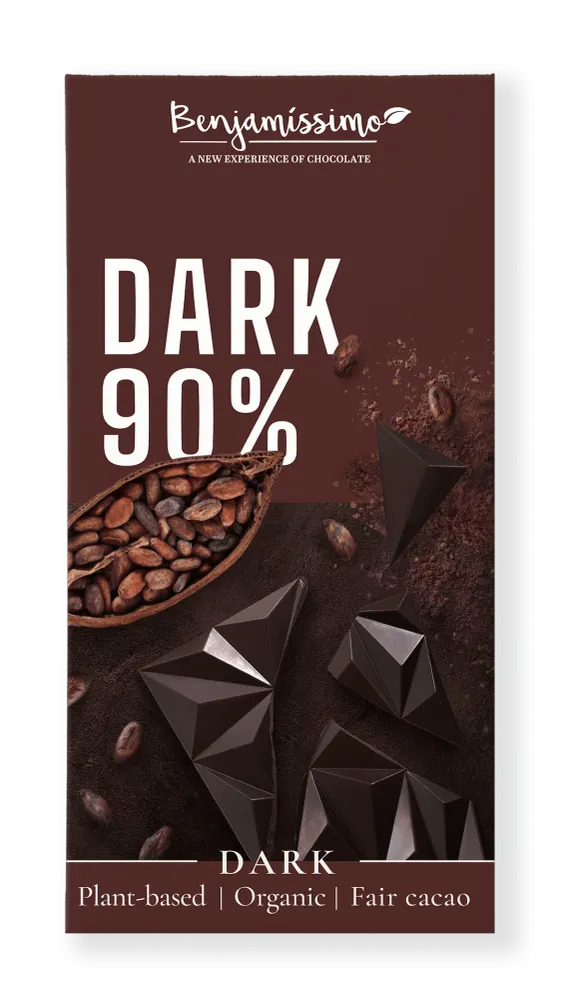 Benjamissimo Био шоколад 90% тъмен, 60 гр.