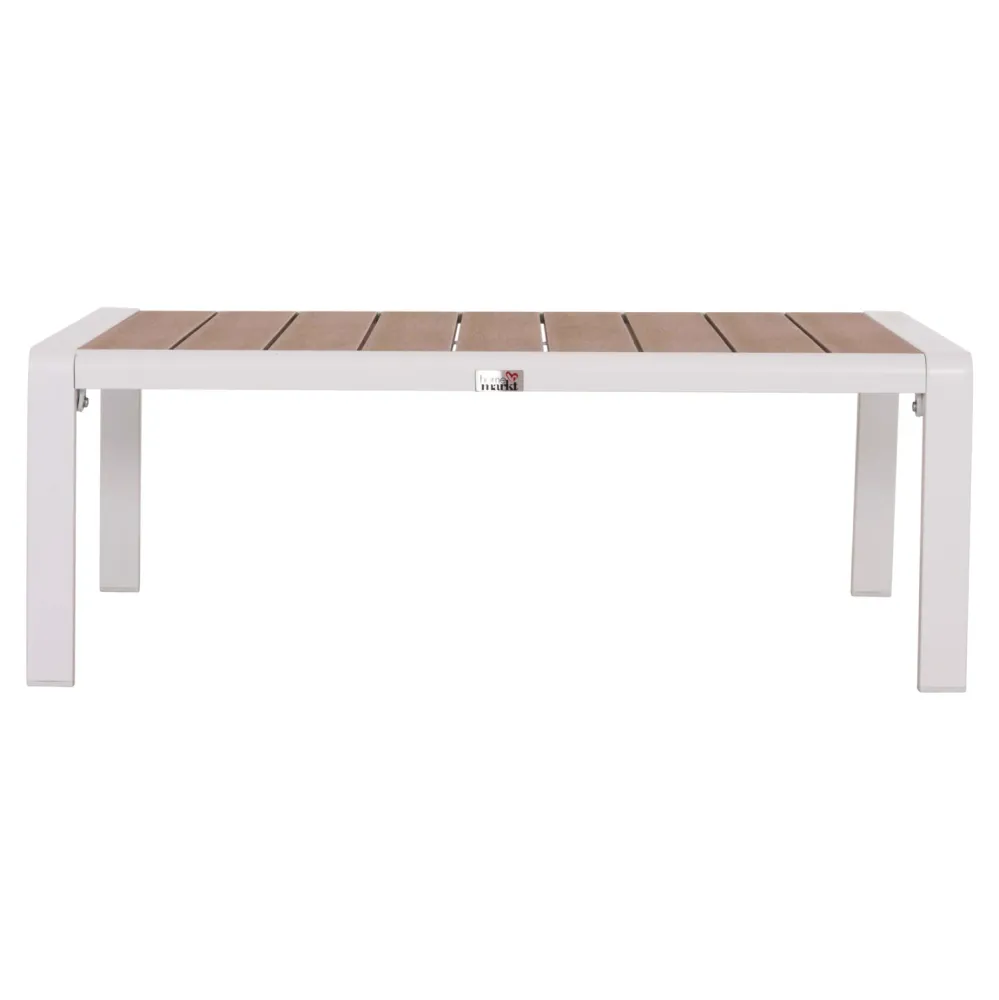 Масичка BENTRY цвят бял-натурал 100x56x35