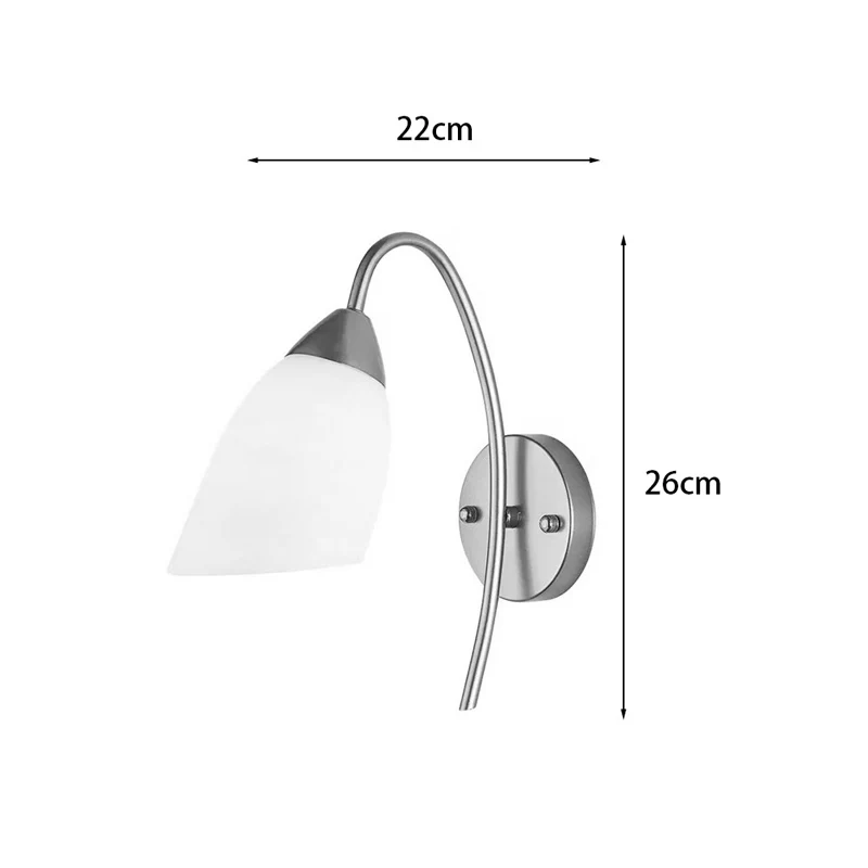 Аплик Berak led метал в златисто-бял цвят 10x10x17см