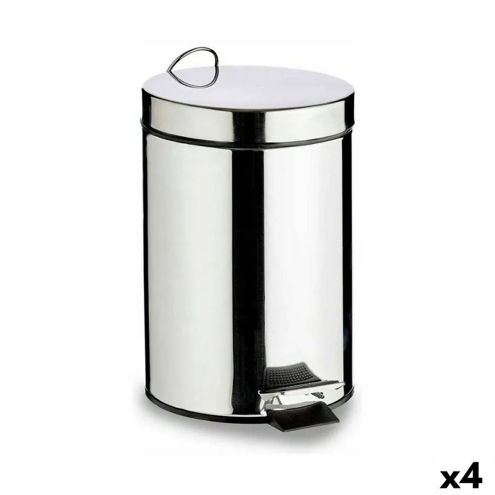 Кошче с педал Berilo B0010-7L Сребрист Неръждаема стомана Пластмаса 7 L (4 броя)