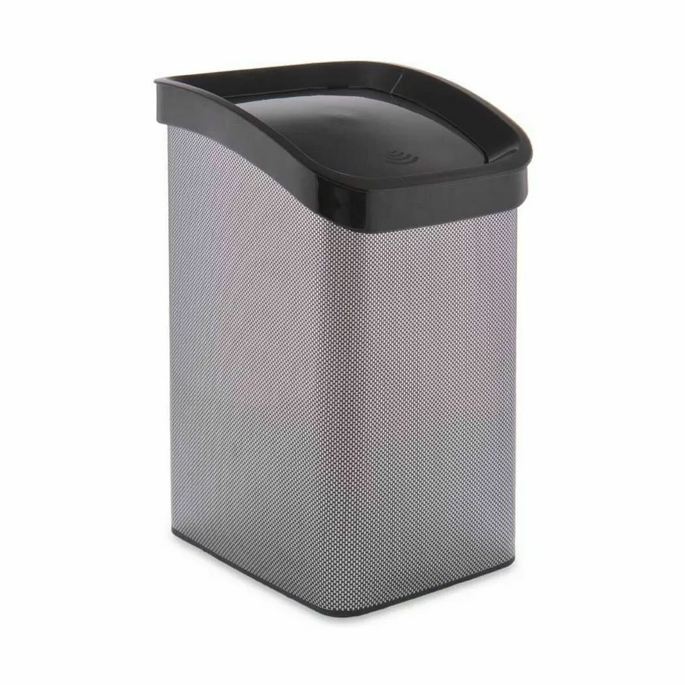 Кошче за боклук Berilo D085-2 Тъмно сив Пластмаса 12 L Накланящ се (6 броя)