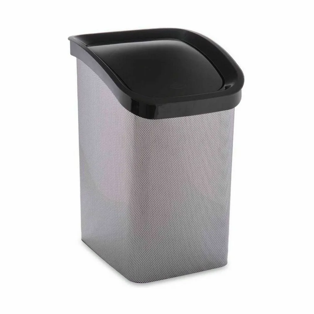Кошче за боклук Berilo D093-2 Тъмно сив Пластмаса 23 L Накланящ се (6 броя)
