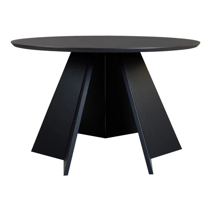 Трапезна маса BIBBLE MDF в черен нюанс D120x76см