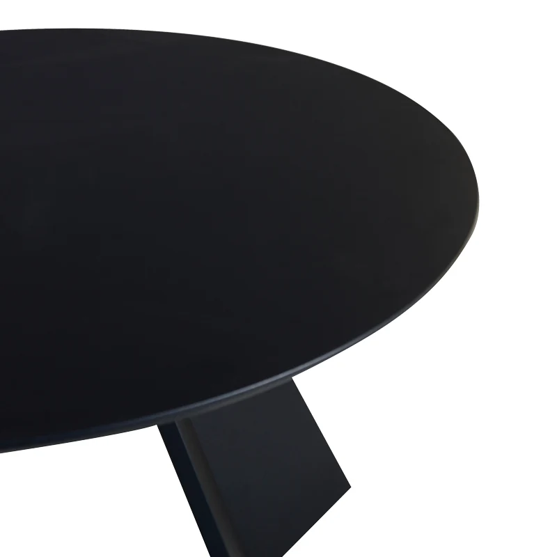 Трапезна маса BIBBLE MDF в черен нюанс D120x76см