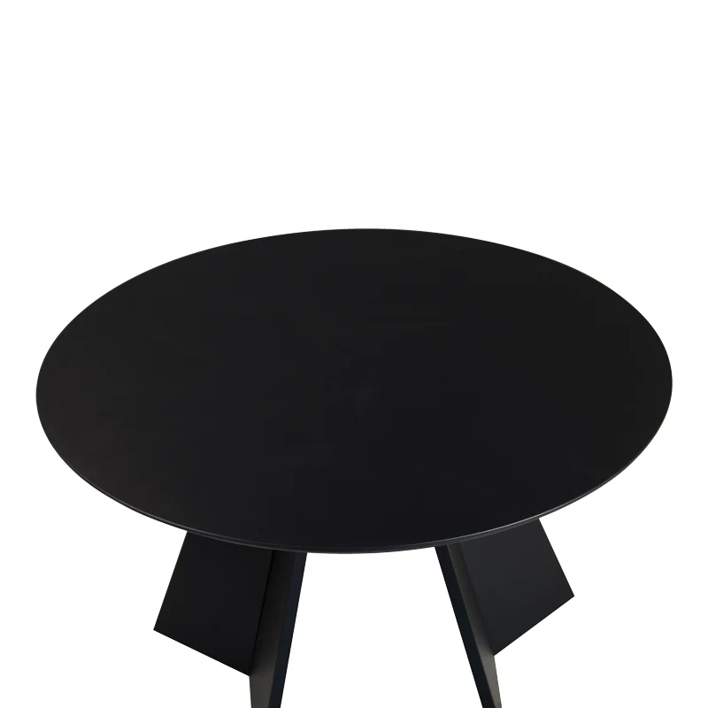 Трапезна маса BIBBLE MDF в черен нюанс D120x76см