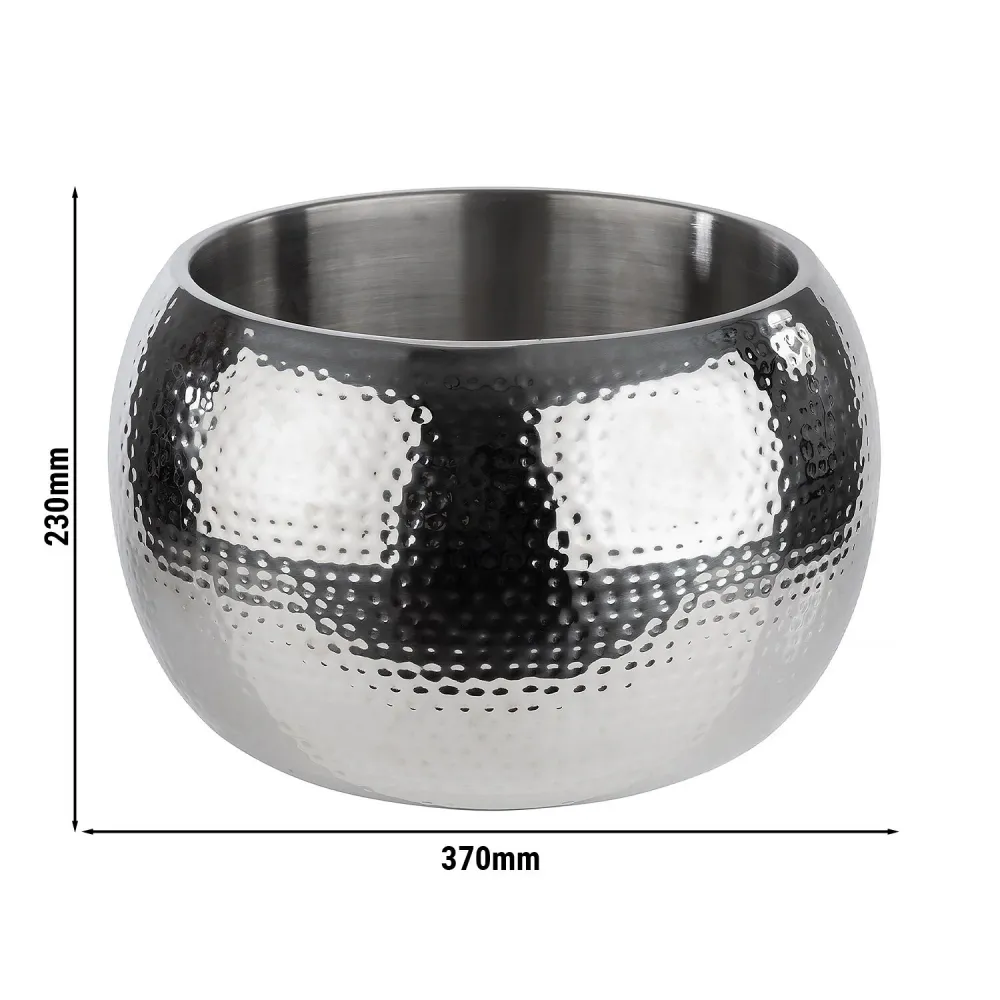 Шампаниера - BIG BOWL - Неръждаема стомана - 8 литра - Ø370mm - Височина: 230mm