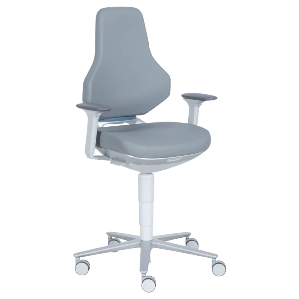 Лабораторен ергономичен стол BIMOS TEXON 2 - 9173R - сив