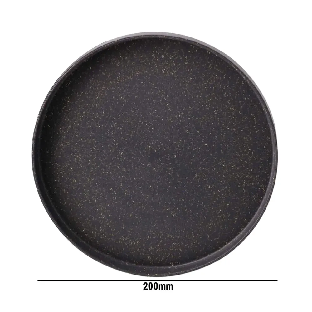 (60 бр.) Bio-Compound - Плоска чиния - Био-композит - Ø200mm - Сив