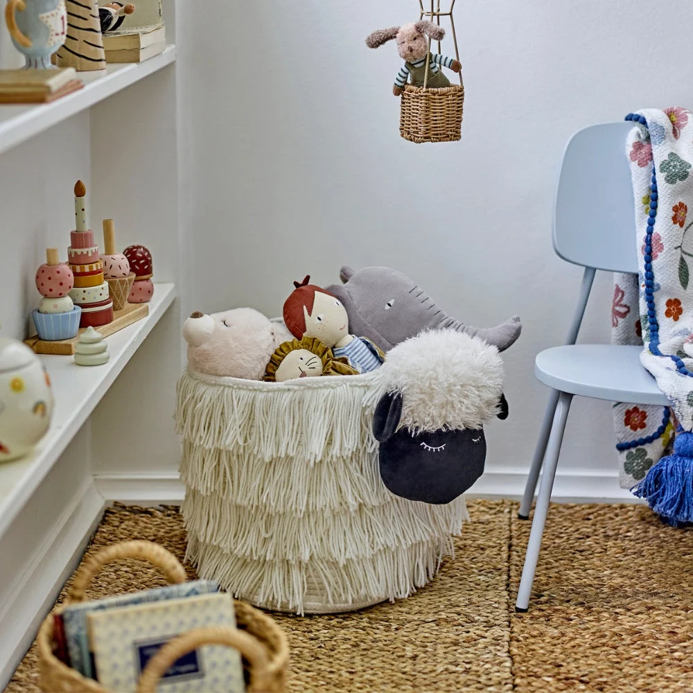 Bloomingville Кошница за играчки Доли Бяла овца