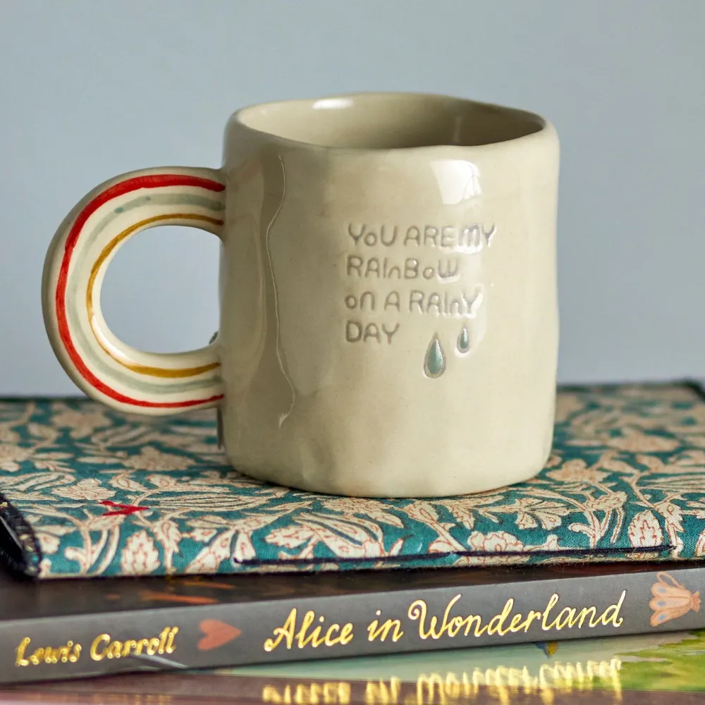Bloomingville Mini Stoneware чаша за кафе Cloudy Mug Nature