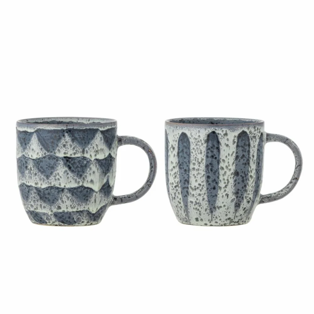 Bloomingville Комплект чаши Ramie Grey 2 броя.
